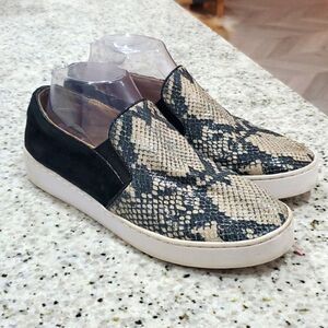 Vionic Women's Midi Snakskin Slip On Sneakers, Size 8.5